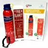 JacTone Home & Leisure Fire Safety ABC + SQ Pack 2 JacTone Home & Leisure Fire Safety ABC + SQ Pack -Kitchen And Bathroom Equip Shop 600g ABC Aerosol 1 x 1m Fire Blanket 50756.1456160055