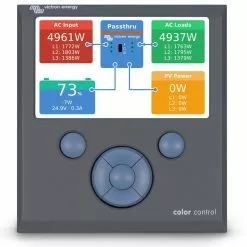 Victron Energy Color Control GX Panel For Batteries & Solar Panels -Kitchen And Bathroom Equip Shop Color Control Screen Overview 95338.1547630492