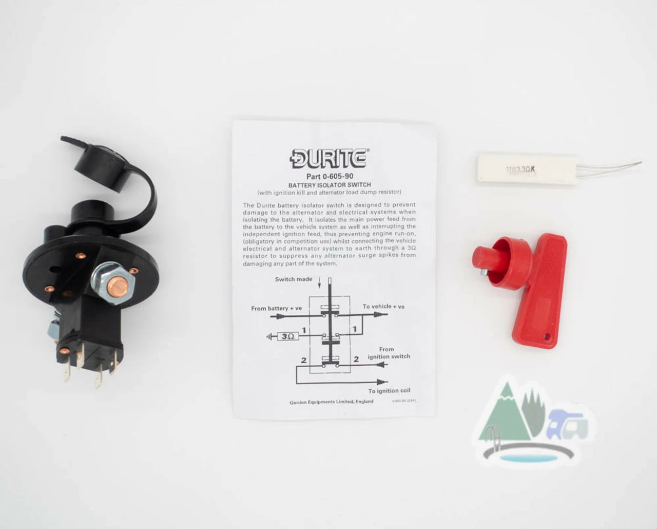 Durite Battery Isolator Switch With Key - 100A 12/24v 5 Durite Battery Isolator Switch With Key - 100A 12/24v - Image 3