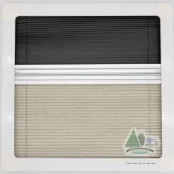Adventurer Campervan Top Hinge Window With Blind And Fly Screen - Flush Acrylic Glass -Kitchen And Bathroom Equip Shop DSC03791 05268.1653052841