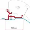 Fiamma F65/F80 Ducato Jumper Boxer After 2006 High Roof H2 Awning Bracket Kit