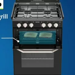 Thetford K1520 Lightweight Oven And Hob Cooker With Dual Fuel Option -Kitchen And Bathroom Equip Shop Frame 01973 02206.1548358477