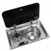 Navy Load Stainless Steel Single Hob With Right Hand Sink And Glass Lid NL.24000 -Kitchen And Bathroom Equip Shop NL.24000 scaled 34751.1676812617
