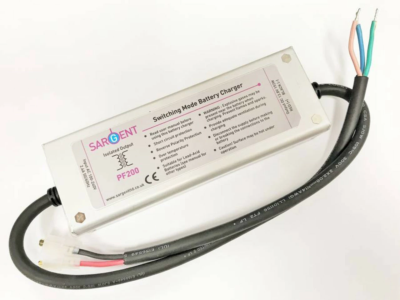 Sargent PF200 2 Stage 12V 192W Leisure Battery Mains Charger 3 Sargent PF200 2 Stage 12V 192W Leisure Battery Mains Charger