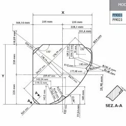 Dometic-Smev PI9003 Triangular Caravan 3 Burner Hob -Kitchen And Bathroom Equip Shop PI 9003 DIMS 48069.1553512781