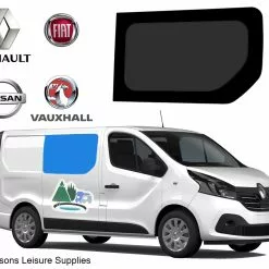 JLS Renault Trafic Vauxhall Vivaro Bonded Glass Fixed Window - Driver's Side -Kitchen And Bathroom Equip Shop RENAULT TRAFIC WINDY drive 82130.1640190328