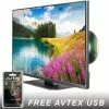 Avtex M249DRS PRO 12v LED TV With Freeview HD SAT HD DVD REC For Caravans Motorhomes -Kitchen And Bathroom Equip Shop avtex 249drs 84687.1660207575