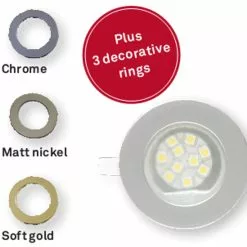 Dometic L26RM LED Caravan Downlight -Kitchen And Bathroom Equip Shop dometic light l26rm 49481.1394017400