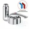 Reich Twist Shower Mixer Tap - Chrome W/ Smooth Fit Connectors -Kitchen And Bathroom Equip Shop f243 79793.1664287411
