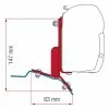 Fiamma Ford Custom Van Bracket Kit For F45s Awning 2.6m 2 Fiamma Ford Custom Van Bracket Kit For F45s Awning 2.6m -Kitchen And Bathroom Equip Shop fiamma kit f45 ford custom 98655z025 39590.1538989202