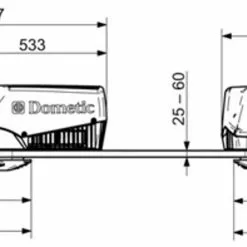 Dometic Freshjet 1100 Campervan Motorhome Air Conditioner -Kitchen And Bathroom Equip Shop freshjet dims 08152.1358416605
