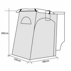 Reimo Fritz-2 Tailgate Tent For VW T5 T6 And Similar Camper Vans 9 Reimo Fritz-2 Tailgate Tent For VW T5 T6 And Similar Camper Vans -Kitchen And Bathroom Equip Shop reimo fritz size 33015.1492237990