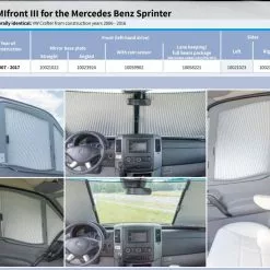 Remis Campervan Window Cab Blinds For Sprinter & Crafter -Kitchen And Bathroom Equip Shop remis blinds sprinter 53464.1620143475