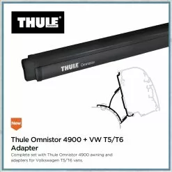 Thule Omnistor 4900 VW T5/T6 Campervan Awning And Bracket Kit -Kitchen And Bathroom Equip Shop t5t6 adapter 13363.1553002959
