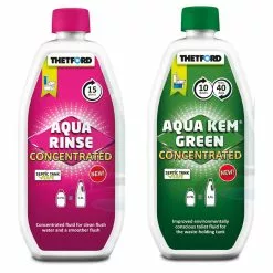 Thetford Aqua Kem Porta Potti Pink & Green Eco Friendly Concentrate Chemical Duo Pack -Kitchen And Bathroom Equip Shop thetford aqua kem rinse concentrate pink green eco septic tank duo twin pack 59056.1574162346