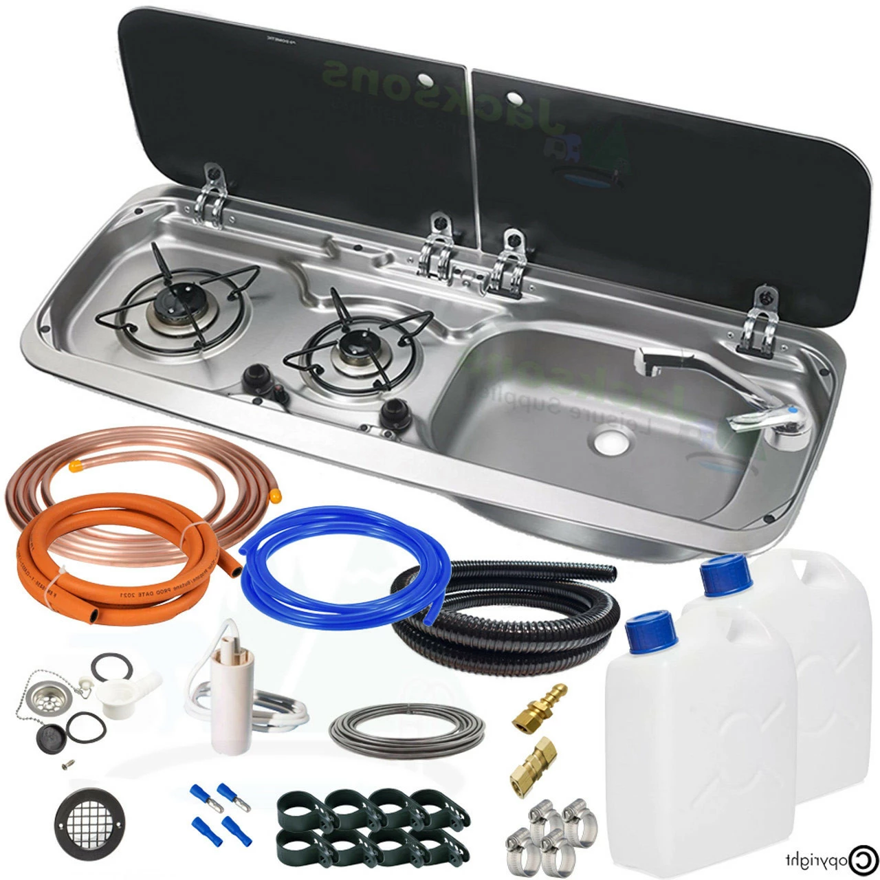 Dometic Smev 9222 Hob And Sink Campervan Conversion Universal Kit Inc Template 4 Dometic Smev 9222 Hob And Sink Campervan Conversion Universal Kit Inc Template - Image 2