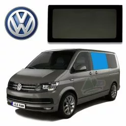 JLS VW T5 T6 Bonded Privacy Glass Fixed Window - Front Left Hand
